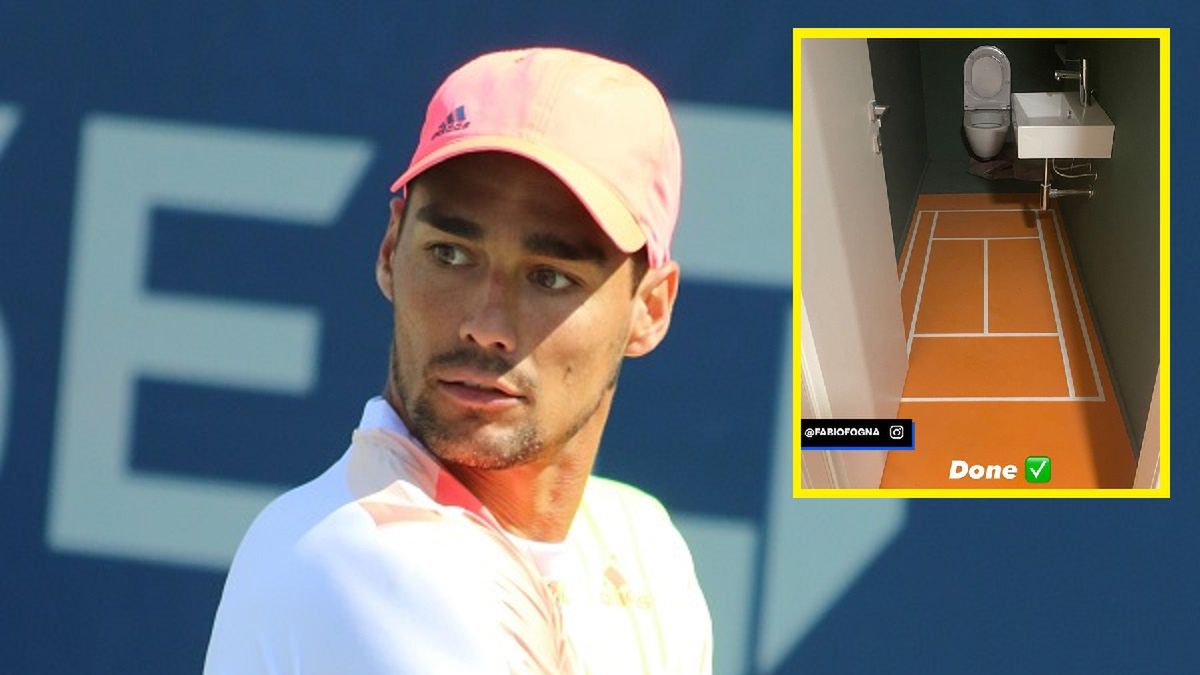 Fabio Fognini pokazał na Instagramie nietypową toaletę