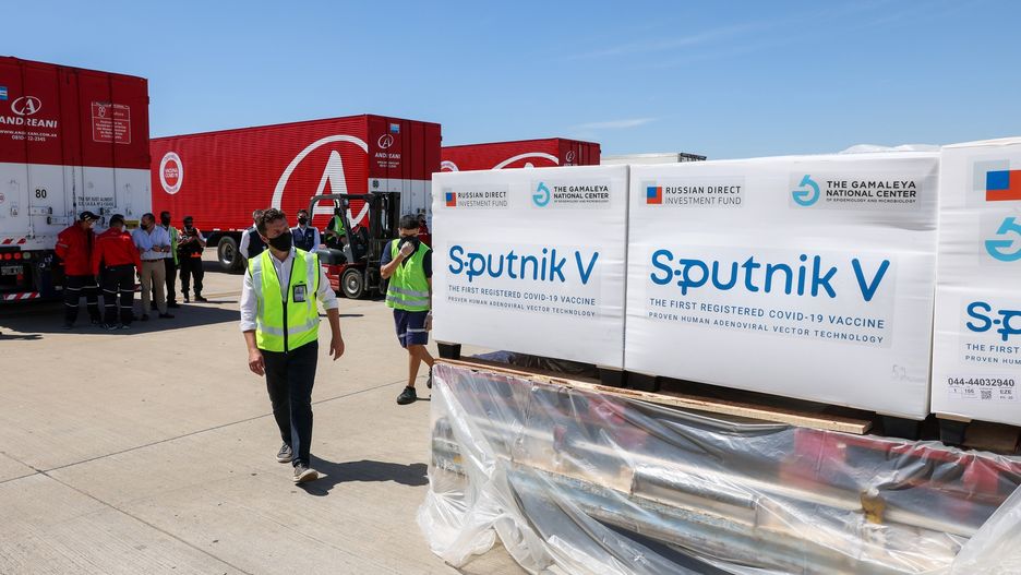 Transport rosyjskiej szczepionki Sputnik V