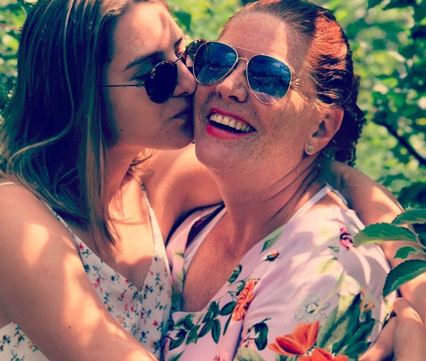 Katarzyna Dowbor z córką