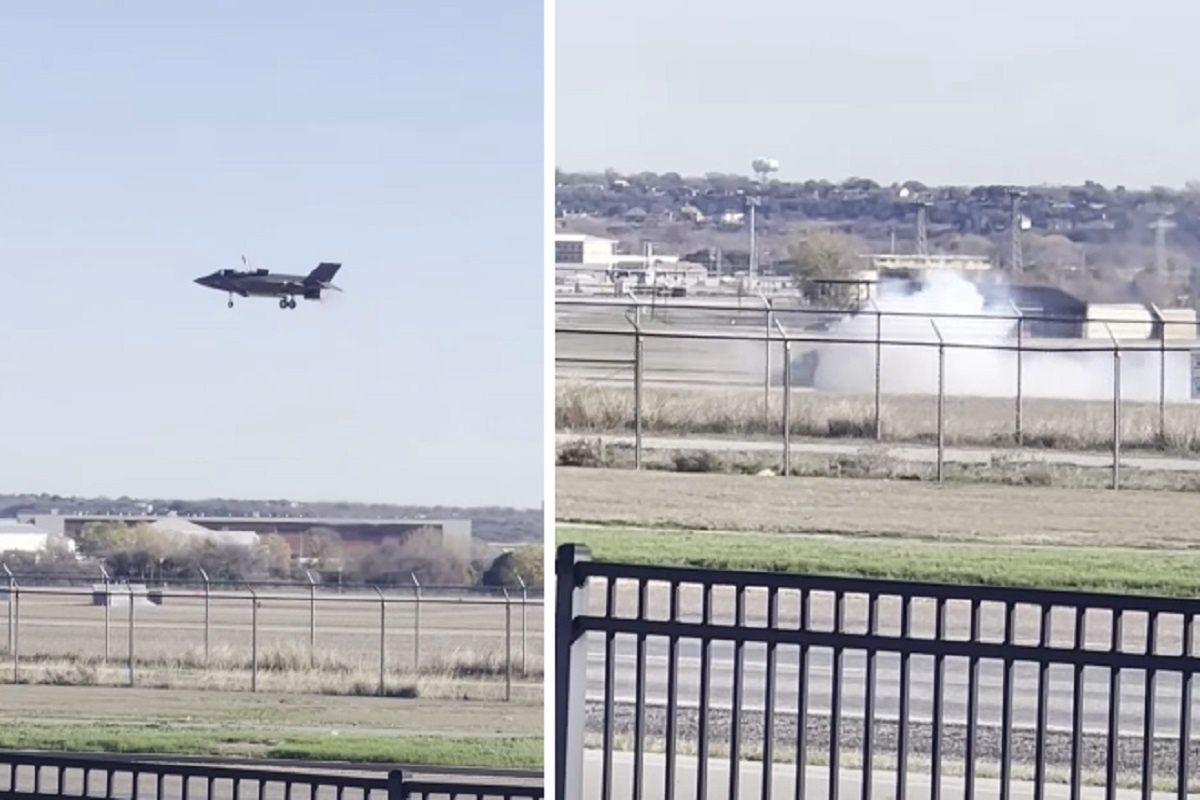 Katastrofa F-35 uwieczniona na wideo. Pilot zdążył się katapultować