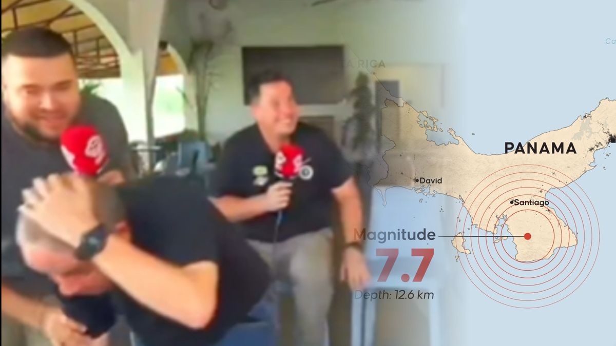 Trzęsienie ziemi w Panamie. Nagranie ze studia obiegło sieć