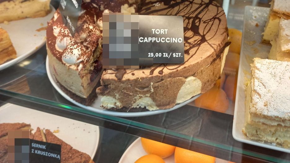 Cena za kawałek tortu zszokowała czytelnika