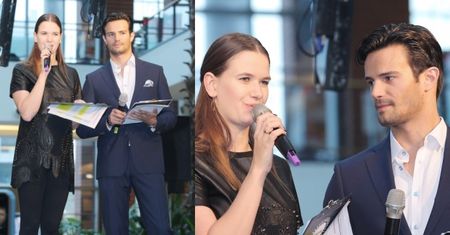 Malinowska i Krawczyk prowadzą pokaz mody w centrum handlowym! (ZDJĘCIA)
