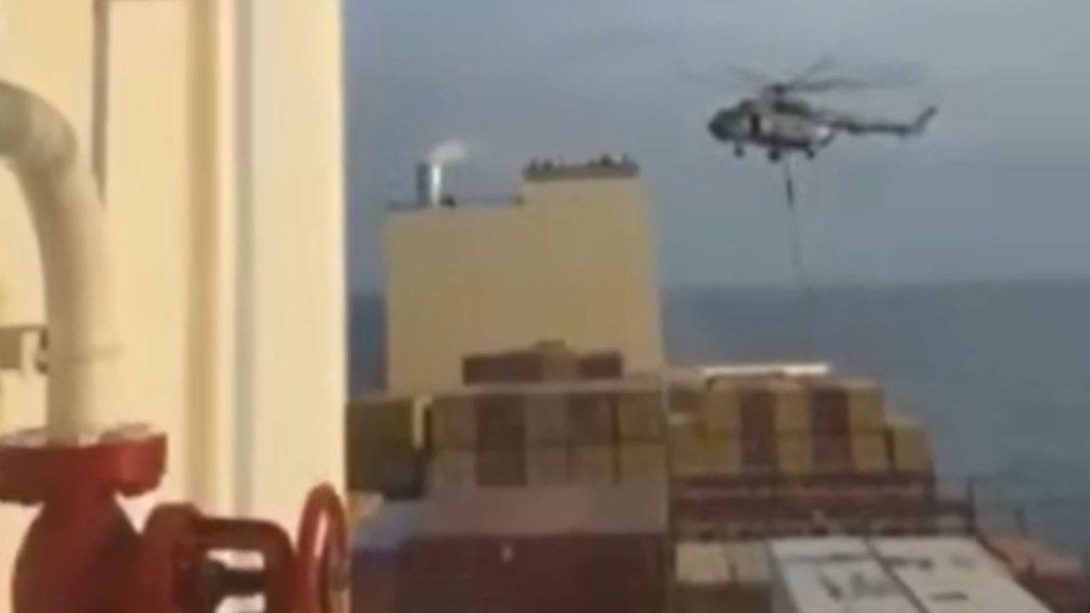 Irańskie siły przejęły kontenerowiec pod portugalską banderą.