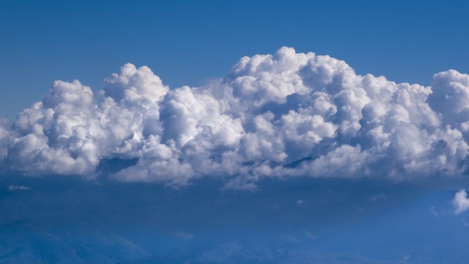 ANDALO, TRENTINO-ALTO ADIGE, ITALY - 2022/09/16: Storm clouds building up over the Dolomites, seen from the top of the Cima Paganella mountain.
The entire Brenta Dolomites are part of the Unesco World Heritage. (Photo by Frank Bienewald/LightRocket via Getty Images)