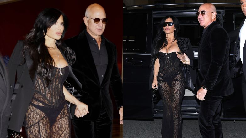 Jeff Bezos i Lauren Sanchez na przyjęciu Dolce&Gabbana w Mediolanie