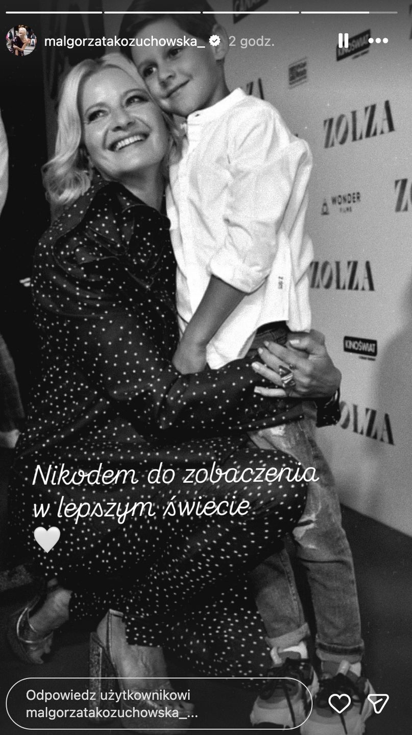 Małgorzata Kożuchowska żegna Nikodema Mareckiego