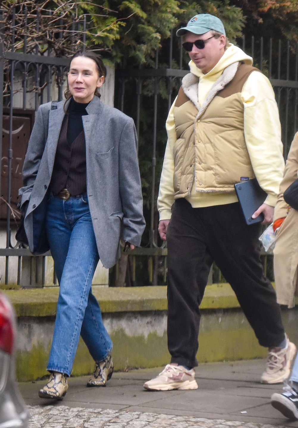 Olga Bołądź z mężem