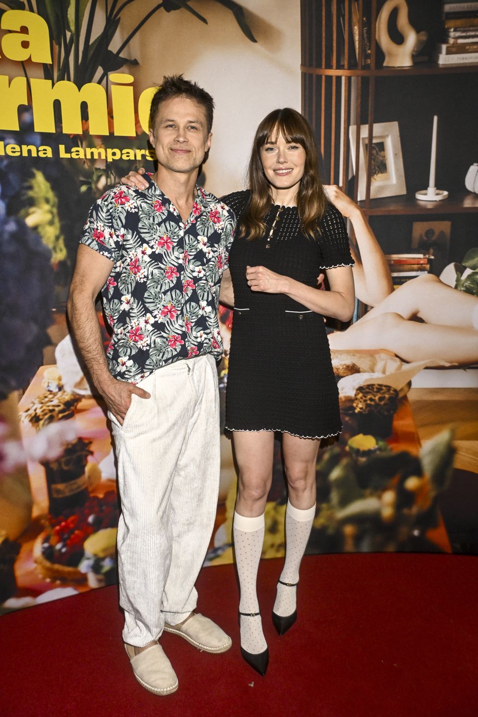 Magdalena Lamparska i Maciej Zakościelny na premierze