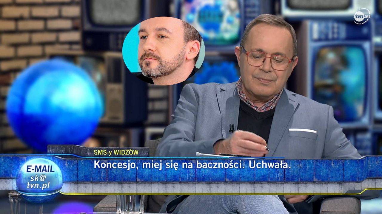 Widz zadzwonił do "Szkła kontaktowego" w TVN24. Na wizji zaczął krytykować Skórzyńskiego