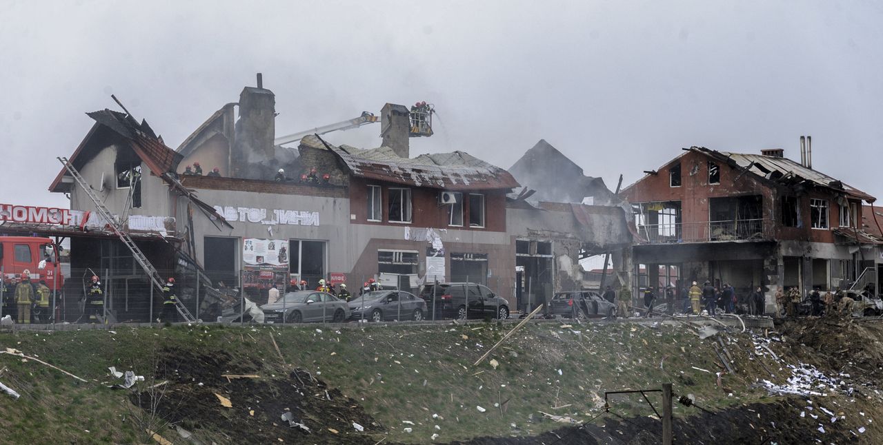 Rosyjski atak na Lwów. Odłamek pocisku spadł na teren domu dziecka