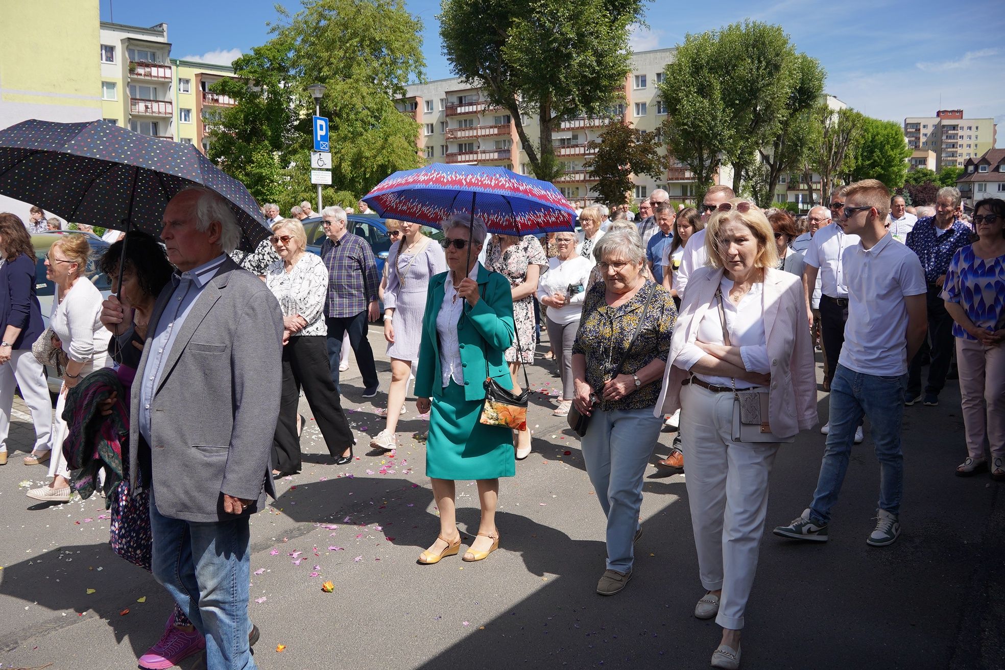 Procesja Bożego Ciała w Parafii Miłosierdzia Bożego w Pile