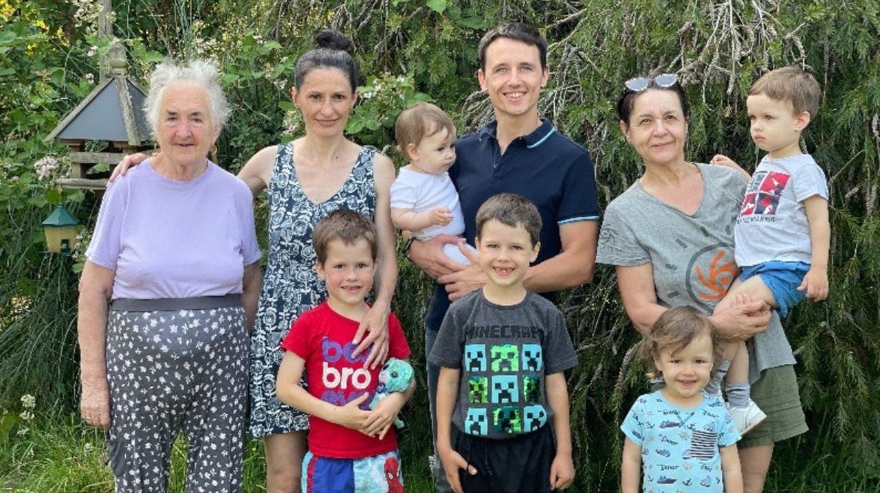 Rodzina, która uciekła z Ukrainy