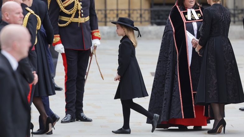 Rodzina królewska na uroczystościach pogrzebowych królowej Elżbiety II
