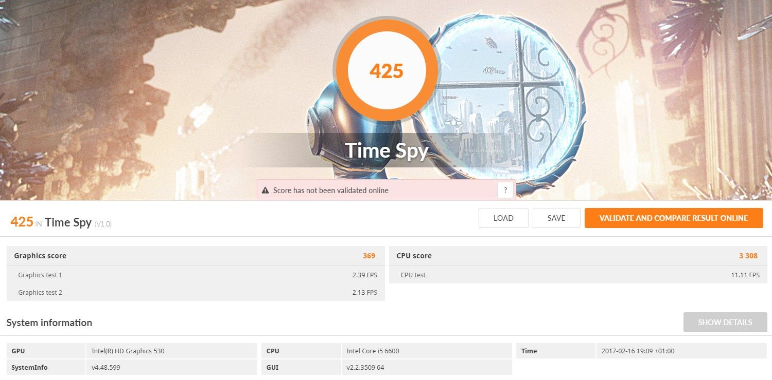 Gigabyte Aorus GA-Z270X-Gaming-9 - 3DMark Time Spy