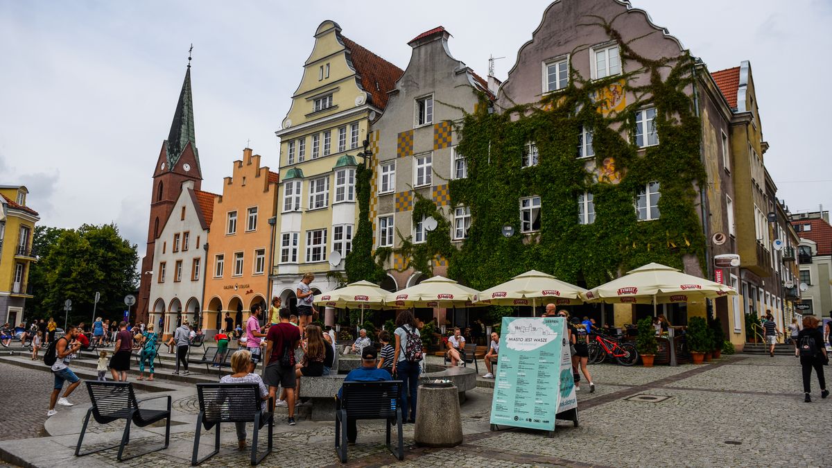 Poland's Masurian Lake District
OLSZTYN, POLAND - AUGUST 23: People walk on the main square on August 23, 2020 in Olsztyn, Poland. Masuria (Masury in Polish)
 the north-eastern region of Poland is famous for the 2000 lakes, vast wild nature, bicycle paths and remains of Prussian and German empire architecture. (Photo by Omar Marques/Getty Images)
Omar Marques