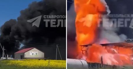Słup ognia i dymu. Nowy pożar w Rosji
