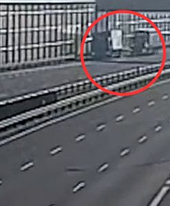 Groźny wypadek ciężarówek. Kamery na obwodnicy Lublina wszystko nagrały