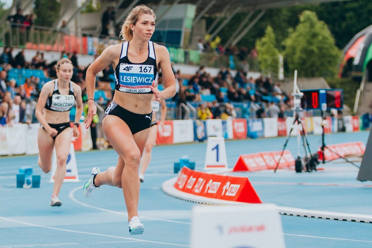 75. PZLA MP U20 - Lublin 2021, Kornelia Lesiewicz, foto Bartłomiej Wójtowicz