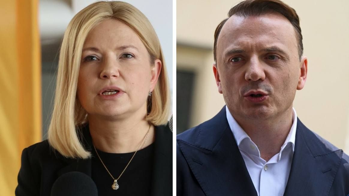 Monika Piątkowska (L) i Łukasz Gibała (P)