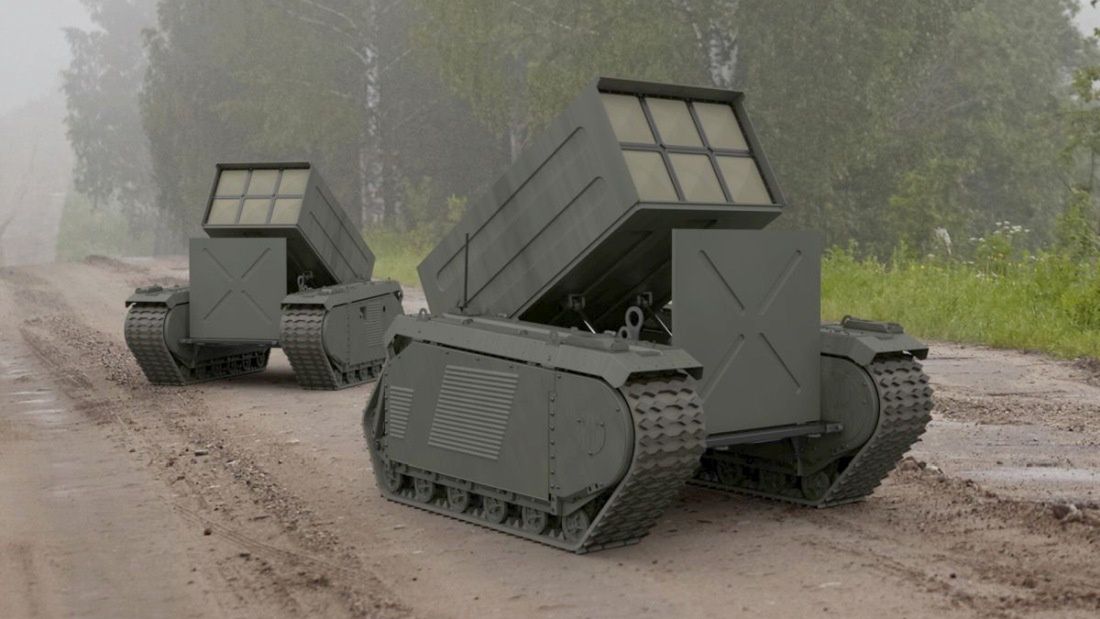 Brimstone missiles on the unmanned ground vehicle THeMIS would constitute a significant breakthrough force in combating heavily armoured targets.