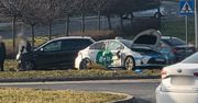 Lublin: Zderzenie pojazdów na rondzie im. płk. Ryszarda J. Kuklińskiego