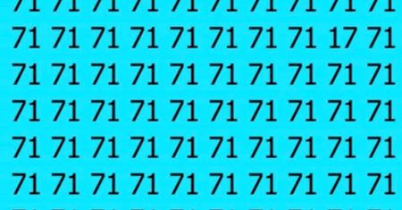 Jak szybko znajdziesz liczbę 17? Mało komu udaje się w mniej niż 10 sekund