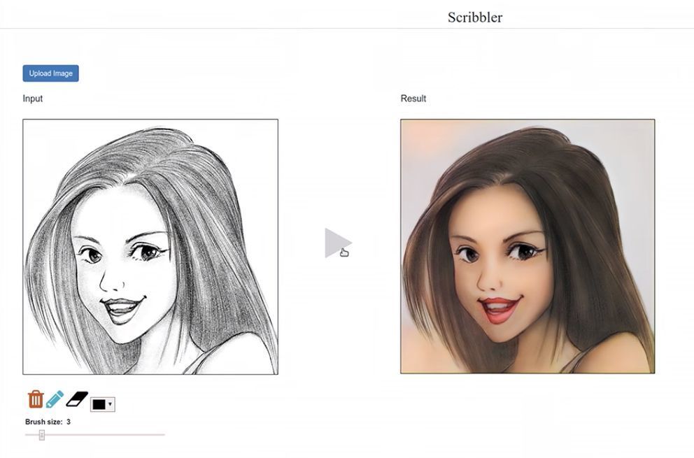 Adobe Scribbler pokoloruje czarno-białe portrety w kilka sekund 5