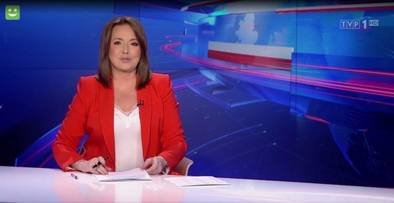 Jedną z twarzy "Wiadomości" TVP jest Danuta Holecka