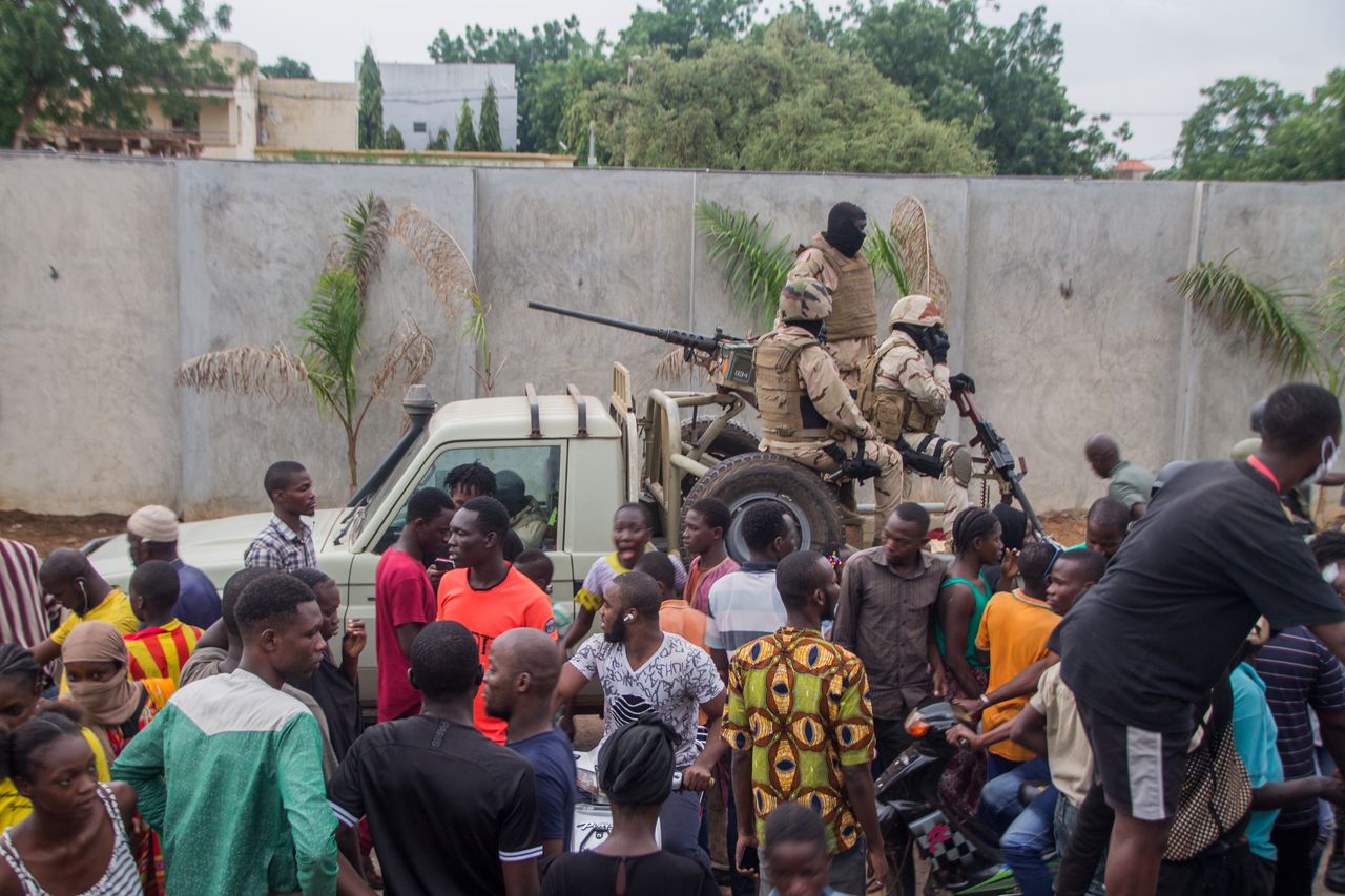 Patrol wojskowy w stolicy Mali Bamako