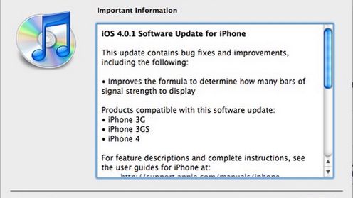 iOS 4.0.1 – czeka na pobranie 1