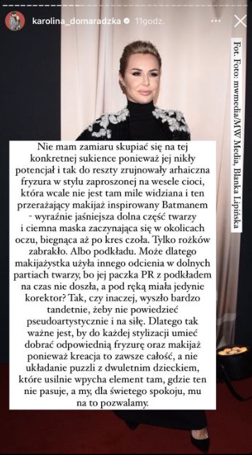 Ekspertka mocno skrytykowała fryzurę i makijaż Blanki Lipińskiej