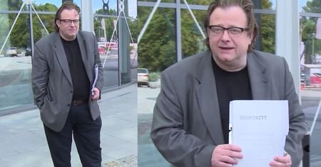 Odchudzony Olaf Lubaszenko wychodzi z TVP