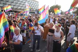 Marsz Równości w Krakowie. W tym samym czasie kontrmanifestacja