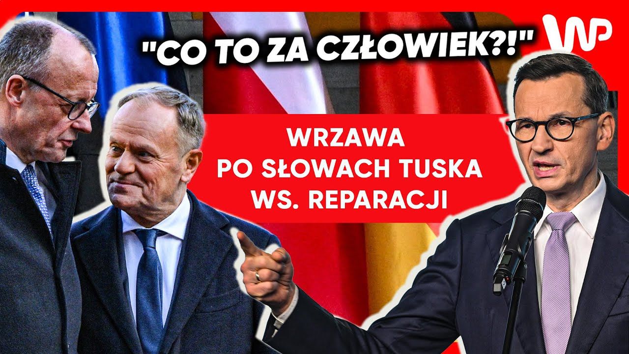 Poruszenie po słowach Tuska. Ostry komentarz Morawieckiego ws. reparacji