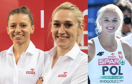 Lekkoatletki Kamila Lićwinko, Karolina Kołeczek i Joanna Linkiewicz wspierane przez PKN Orlen