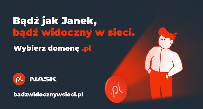Przyjazny ludzik Janek w nowej kampanii NASK