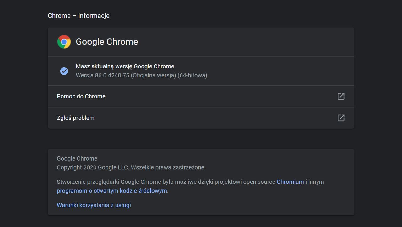 Google Chrome 86 dostępny do pobrania. Są nowości z zakresu bezpieczeństwa