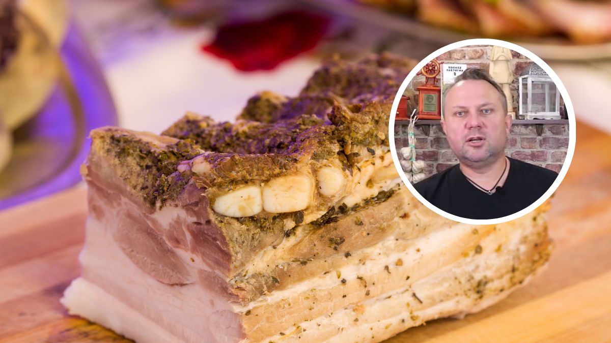 Tomasz Strzelczyk przygotowuje boczek w ciekawy sposób