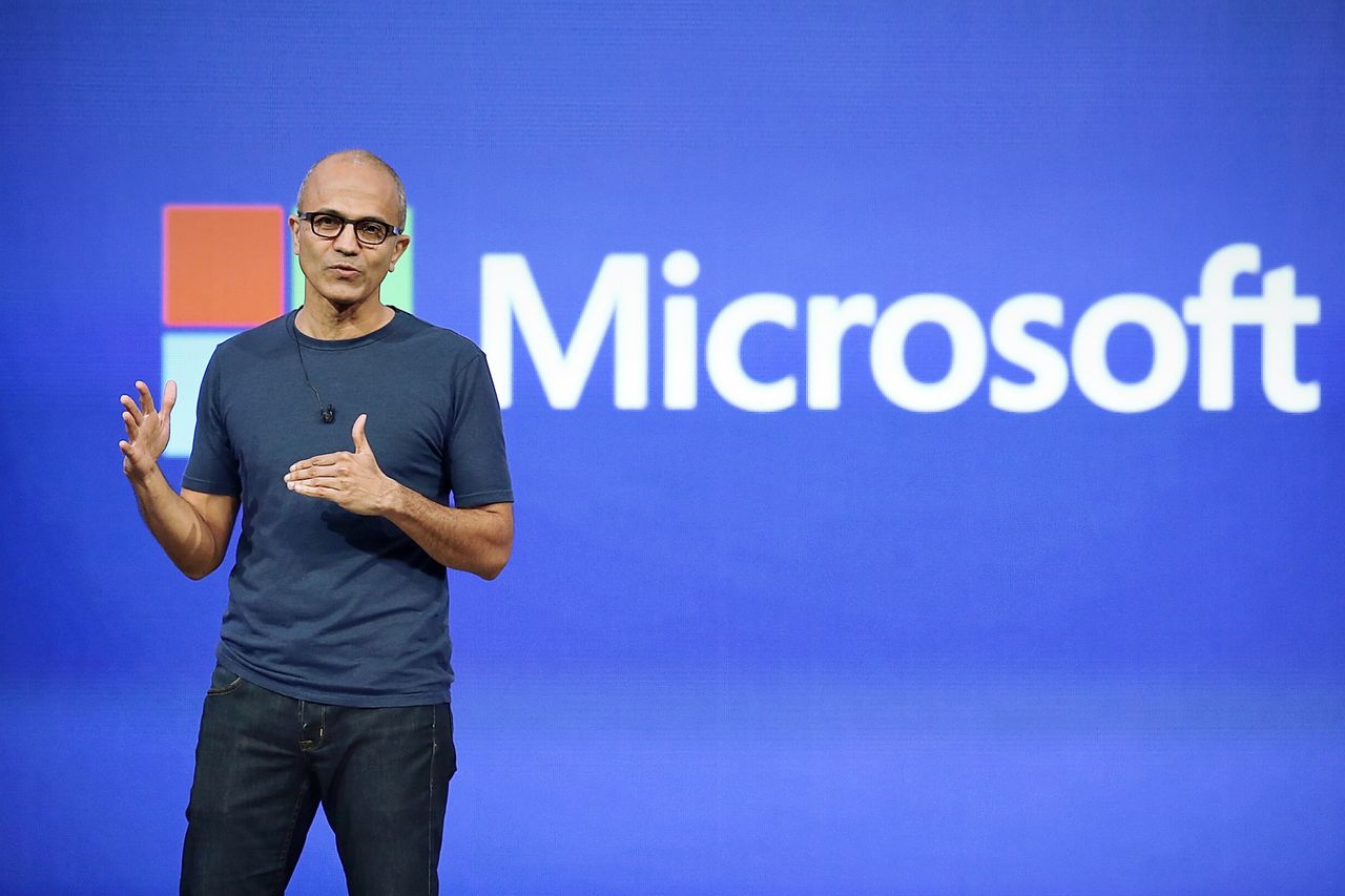 Satya Nadella, CEO Microsoft, fot. Justin Sullivan/Getty Images