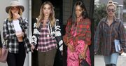 Modne koszule w kratę w stylizacjach gwiazd