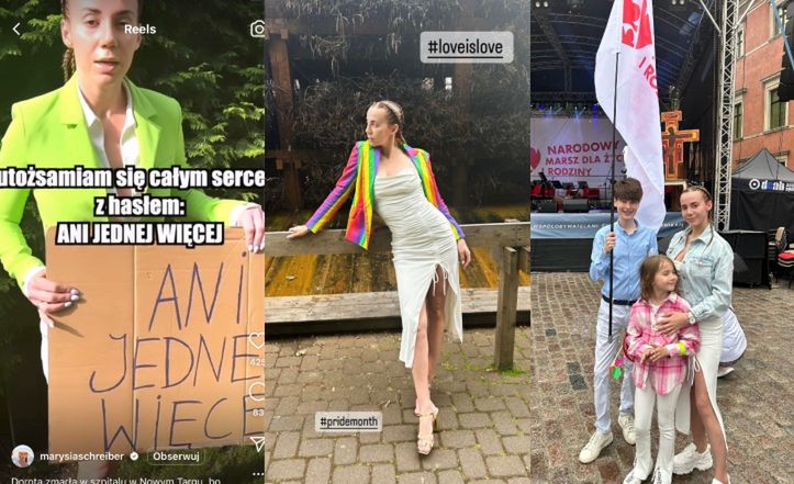 Marianna Schreiber okazała solidarność ze Strajkiem Kobiet i Paradą Równości, po czym poszła na... Marsz dla Życia i Rodziny
