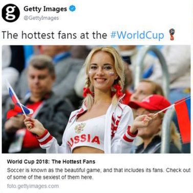 Getty Images przeprasza za galerię najseksowniejszych kibicek Pucharu Świata 2