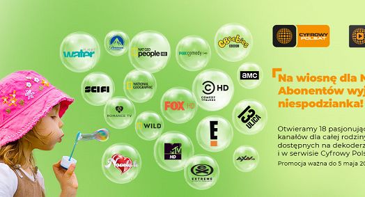 18 kanałów w ramach „otwartego okna” w Cyfrowym Polsacie