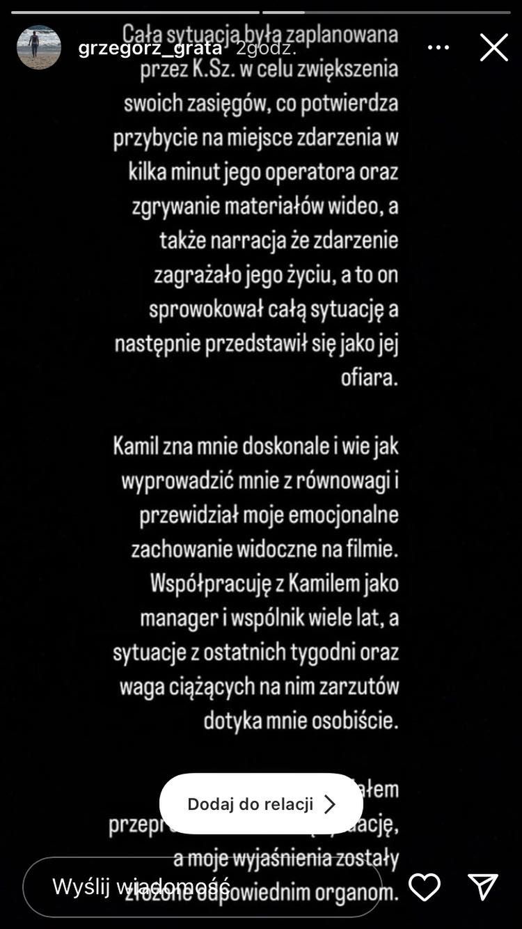 Kamil Szymczak kolizja w Krakowie. W tle wzajemne oskarżenia i "działanie na szkodę spółek"