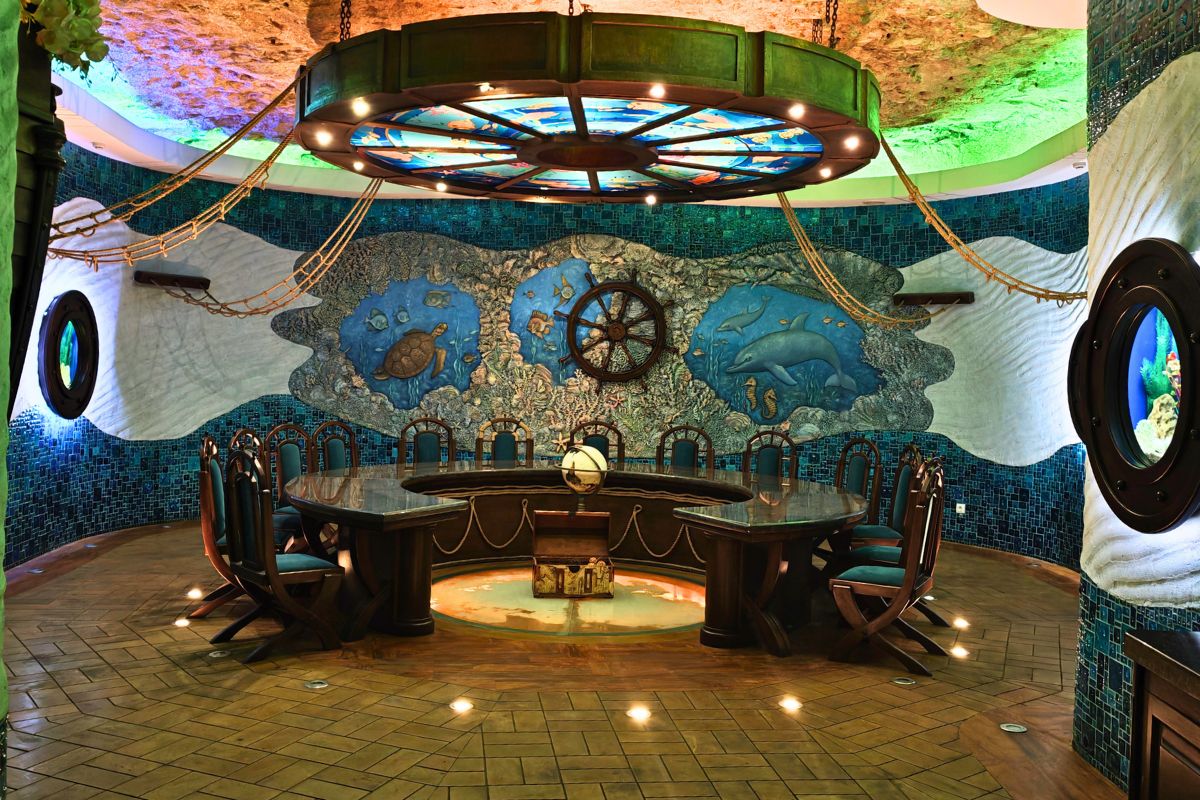 Sala w stylu morskim