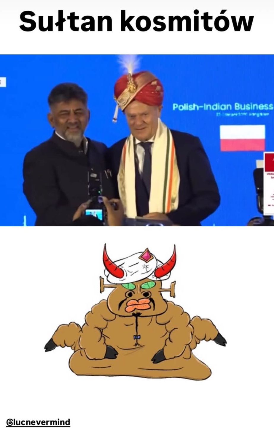 Mem o Donaldzie Tusku