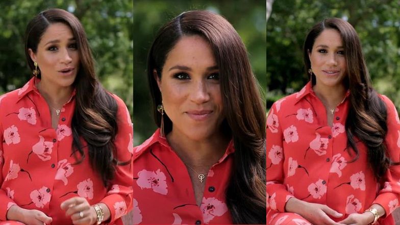 Ciężarna Meghan Markle z zegarkiem księżnej Diany ubolewa nad trudną sytuacją kobiet w czasie pandemii (ZDJĘCIA)