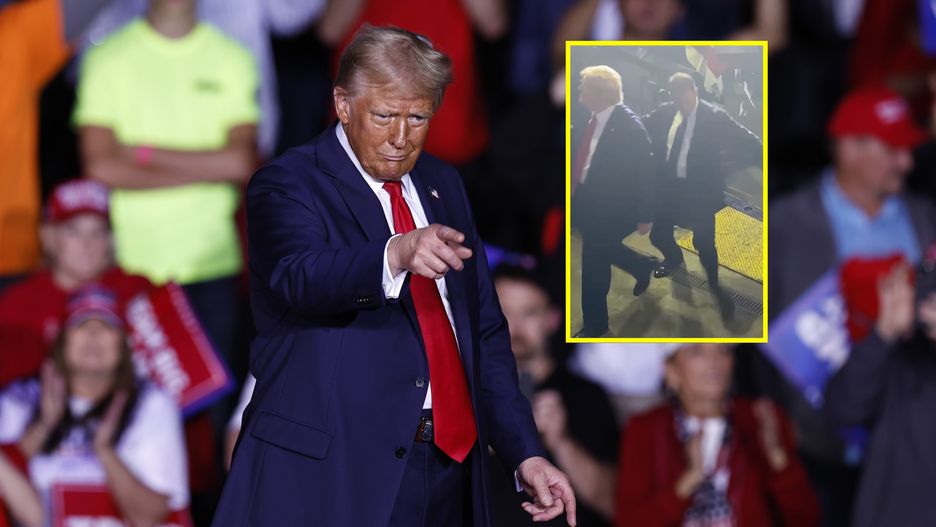 Former US President Trump campaigns in Grand Rapids, Michigan
epa11702078 Republican presidential candidate and former US President Donald Trump gestures during a campaign rally in Grand Rapids, Michigan, USA, 04 November 2024. Trump and Vice President and Democratic presidential nominee Kamala Harris are tied in the polls with one day until the election of 05 November.  EPA/CJ GUNTHER 
Dostawca: PAP/EPA.
CJ GUNTHER
people