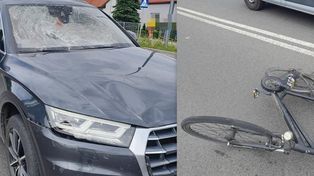 Kierowca w audi wjechał w rowerzystę na oznakowanym przejeździe. Poszkodowany zmarł na miejscu